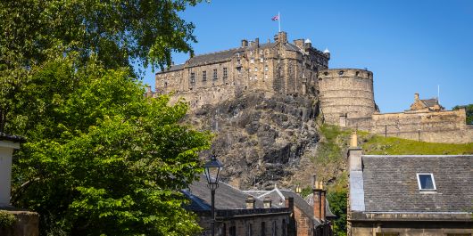 The Vennel looking towards Edinburgh Castle