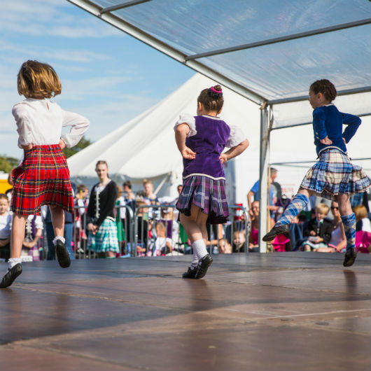 Children dancing at a Highland Games, North Berwick