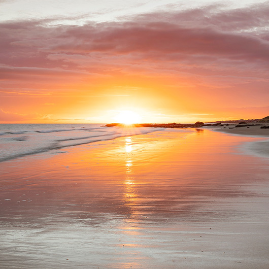 Sunset at Covesea Beach